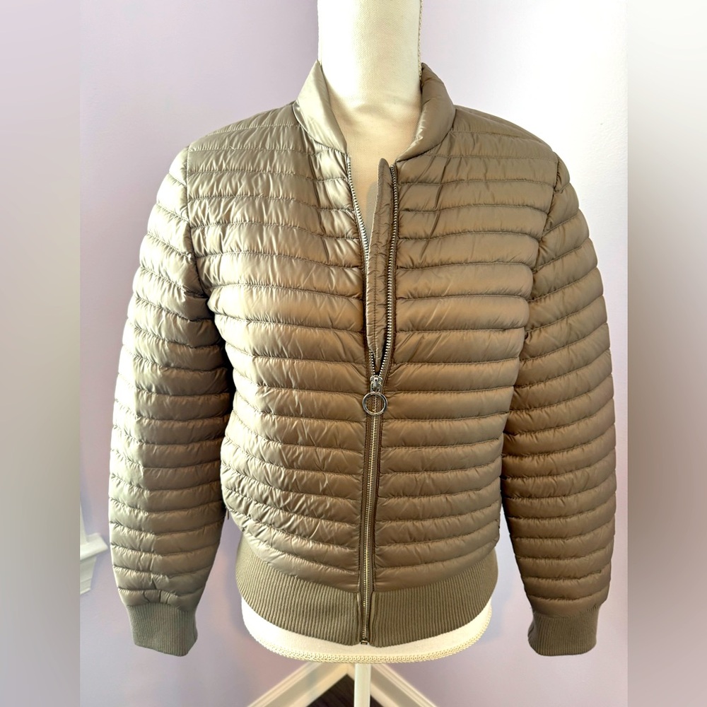 MICHAEL KORS lightweight down full- never worn. Grayish-brown color.